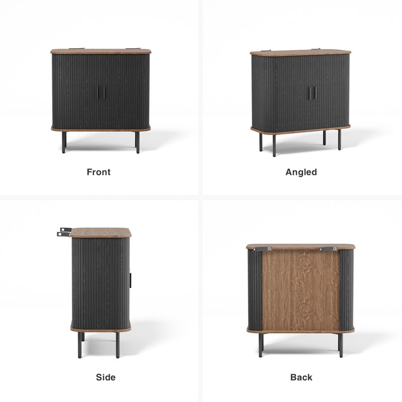 Lilikoi 31.5'' Sideboard, Black/Brown