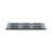 Glass Dinnerware 12.25" x 4" Rectangular Charcoal Glass Sectional Plate (Set of 2)