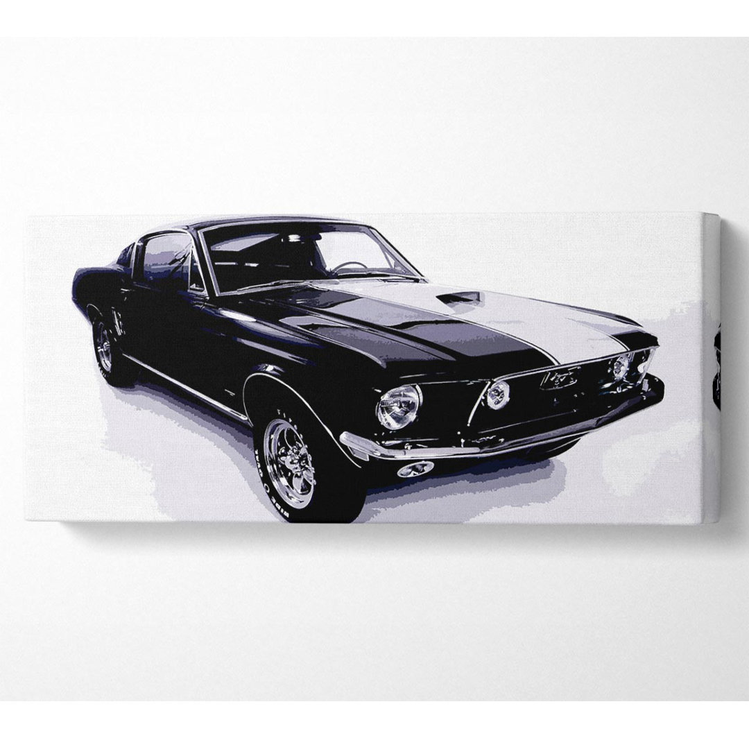 Mustang 67 B N W - Druck