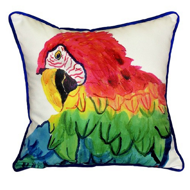 Coussin décoratif intérieur/extérieur perroquet head