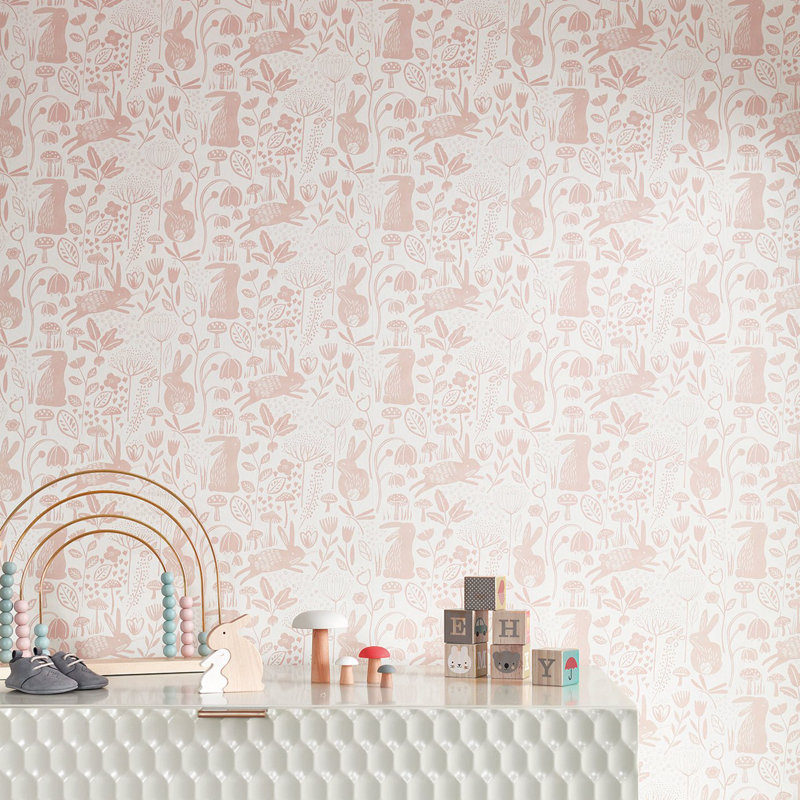 Into The Meadow Wallpaper, Duck Egg