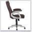 Fauteuil de direction pivotant en similicuir à dossier moyen