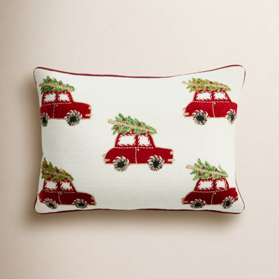 Arista Collection Christmas Cars Throw Pillow
