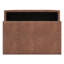 Repose-pieds capitonné rectangulaire en cuir végétalien Mid-Century avec mousse à haute densité Owen-63970215