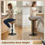 Swivel Upholstered Adjustable Height Bar Stool