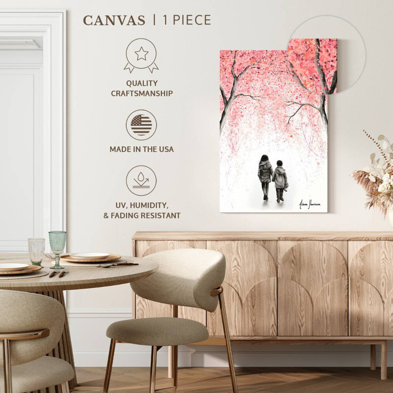Une promenade en fleurs, H 36 po x l 24 po
