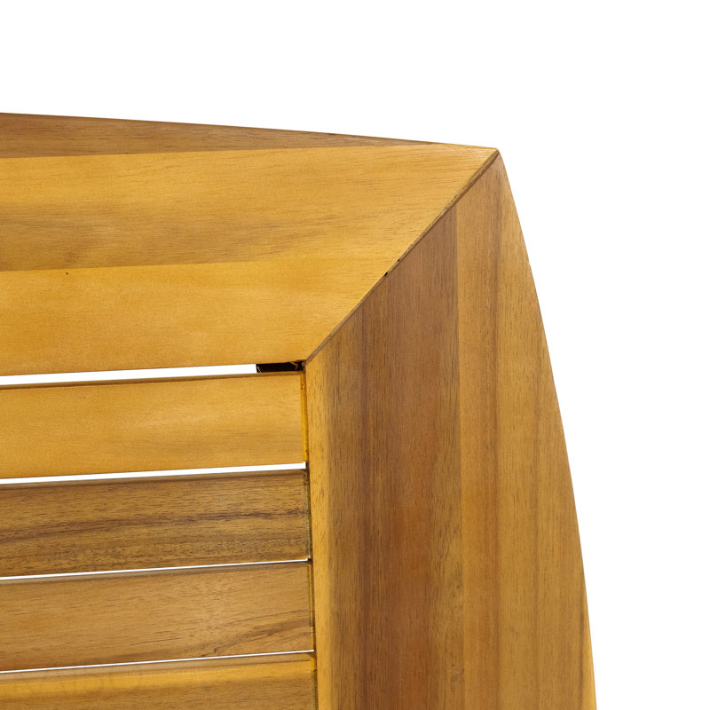 Table de salle à manger d'extérieur avec structure en bois d'acacia, teck