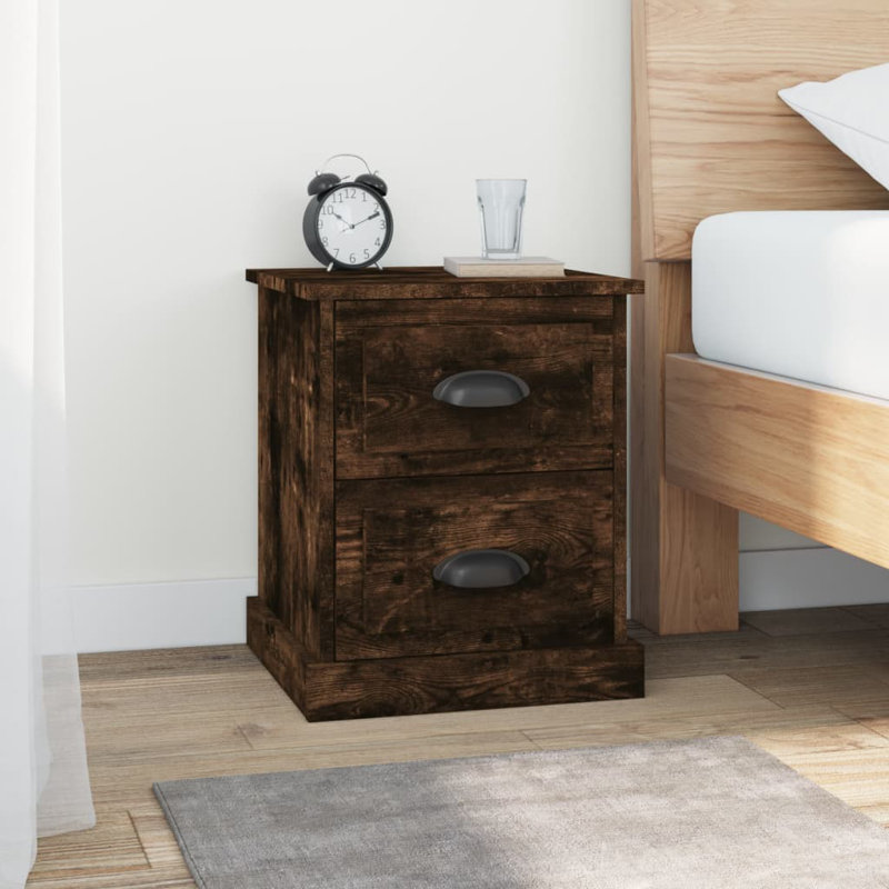 Bellechester 39 cm W Bedside Table, Brown, Individual
