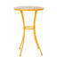 14,28 po Table de bout carrée en céramique et fer pour table de bout carrée avec structure robuste