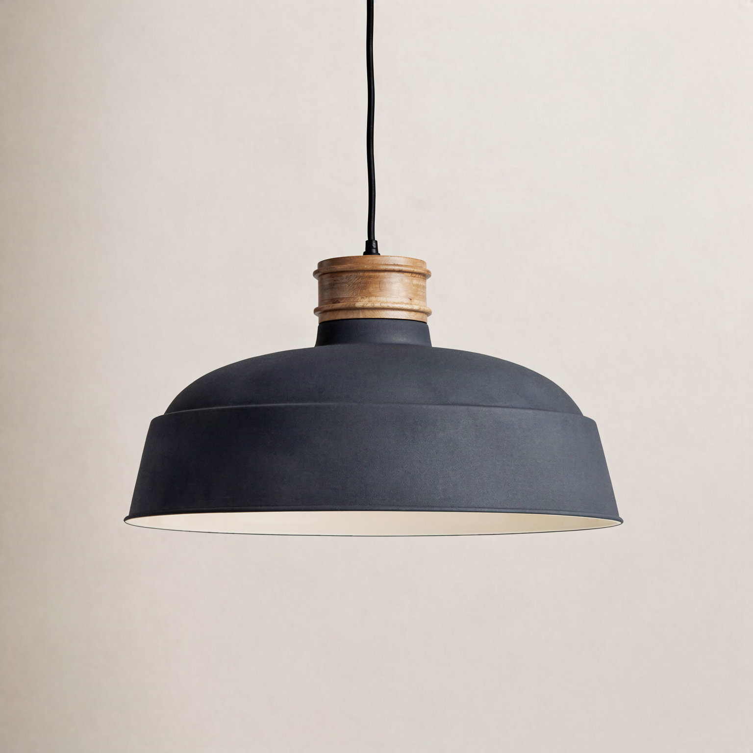 Mesmer Single Light Iron Dimmable Pendant