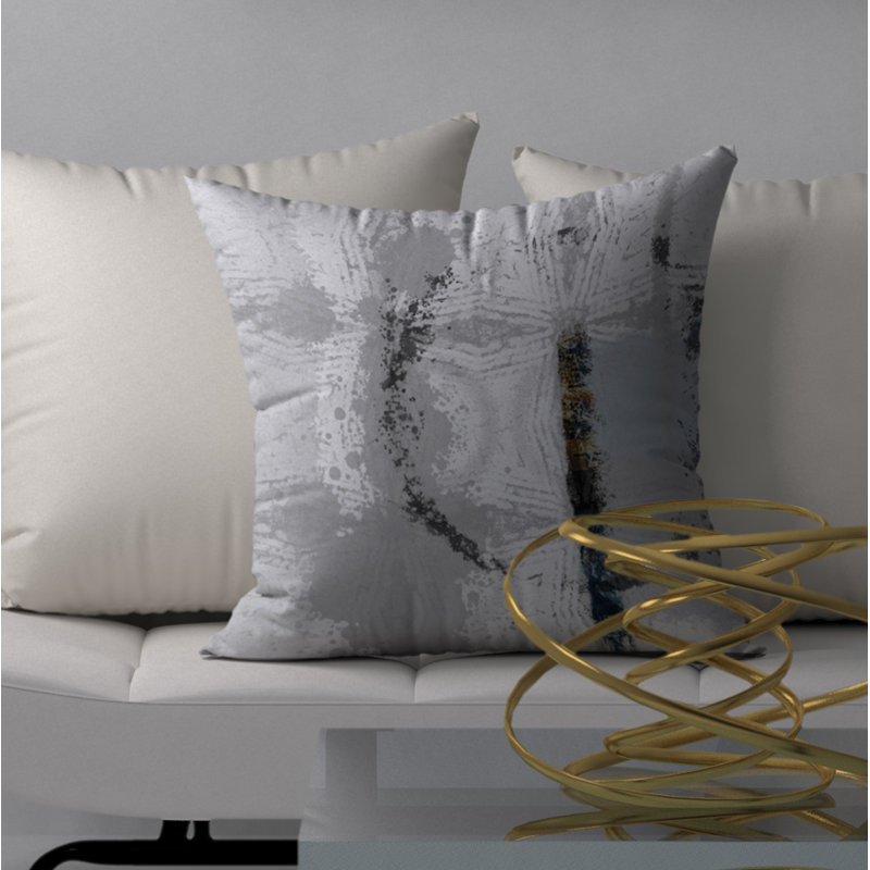 Geometric Reversible Throw Pillow, 24" x 24"