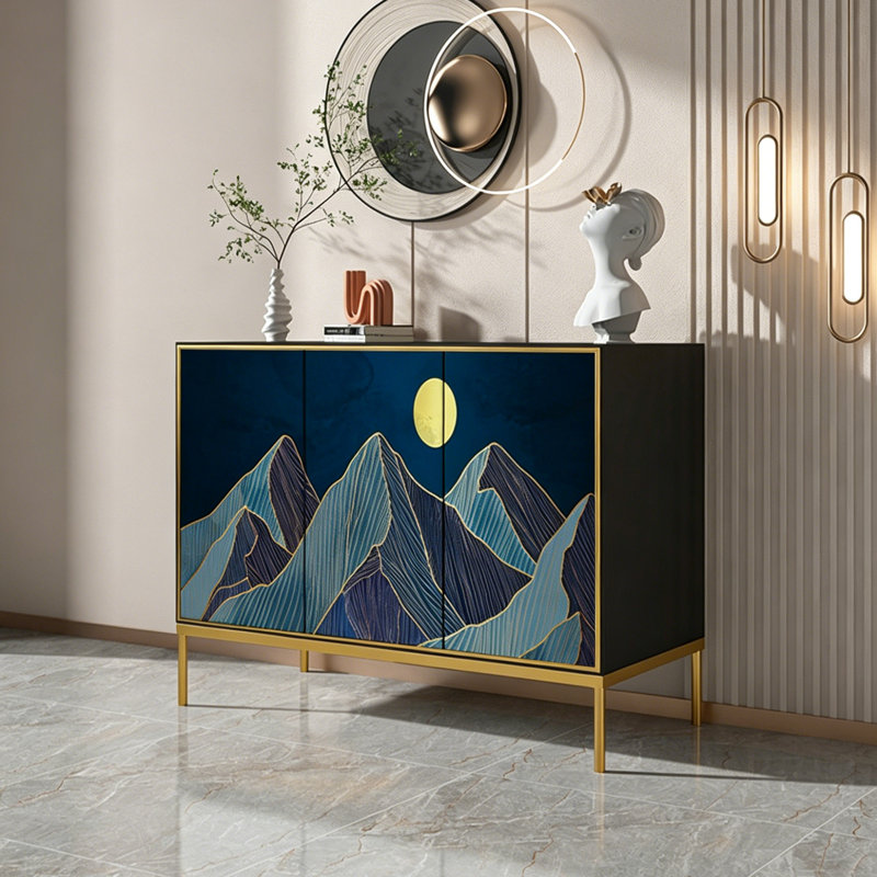 Solid Wood Living Room Storage Cabinet