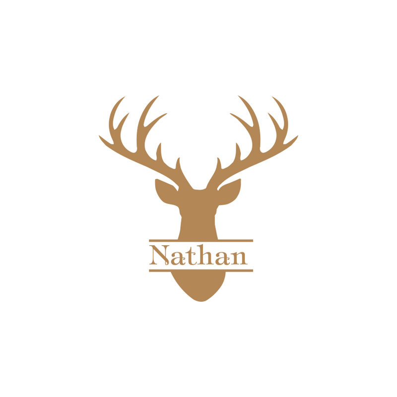 Animals Non-Wall Damaging Wall Decal, Yes, Light Brown