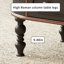 Table basse rétro ovale multifonctionnelle avec rangement