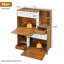 Modern 2 In 1 Cat Litter Box Enclosure, Brown, Compact For Limited Space, High - Quality , Easy To Assemble, Well Ventilated, Multi Purpose Brown House And Side Table With Space Saving, Comfortable-130666508