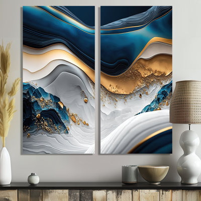 Alfred - Blue Art Prints On Canvas