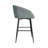 BLACK METAL SWIVEL COUNTER CHAIR IN LIGHT BLUE VELVET-775788124