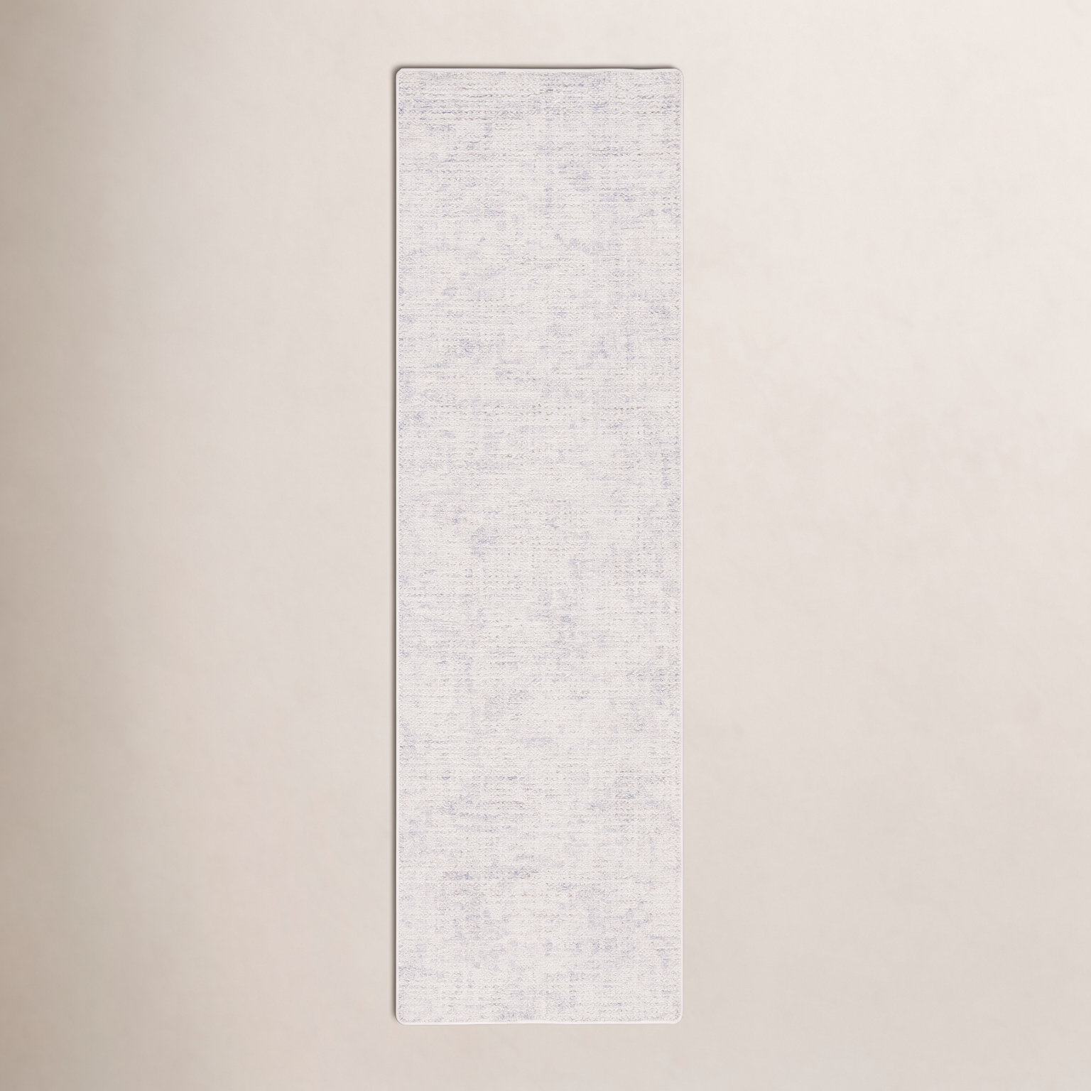 Flavi Light Gray Ivory Hand-Woven Rug, Runner 2'3" x 8'