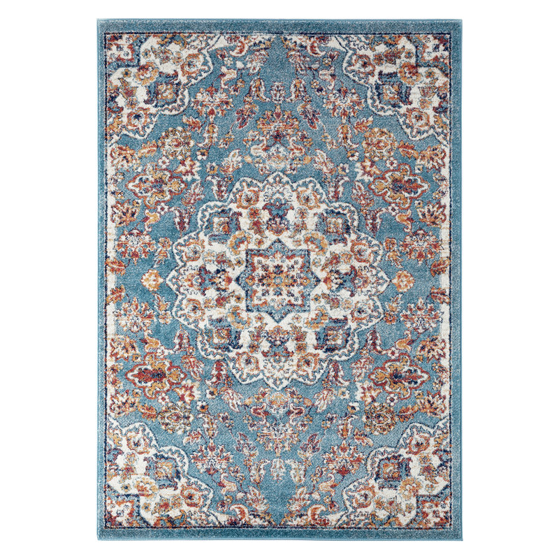 Tapis oriental bleu marine Honig, Rectangle 2 pi x 3 pi