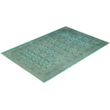Overdyed One-of-a-Kind 6' 2" X 9' 1" Hand Knotted Area Rug