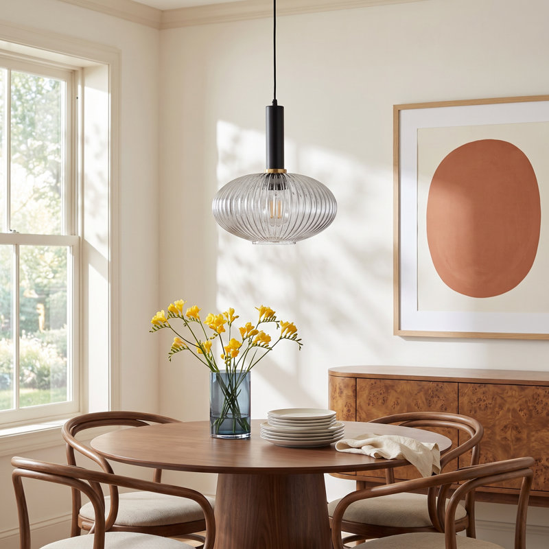 Koto 1 - Light Black/Gold Single Pendant