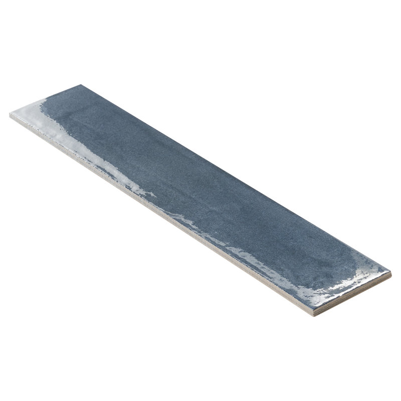 Carrelage mural en porcelaine polie 2,95 po x 15,74 po Tint (caisse de 14,2 pieds carrés / caisse), Bleu