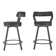 Nicks Swivel Upholstered Counter Stool with Metal Frame