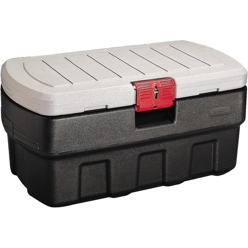Sac de rangement robuste avec couvercle verrouillable 35 gallons Rubbermaid