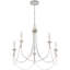 Lustre traditionnel classique à 5 lumières de style bougie-749600412