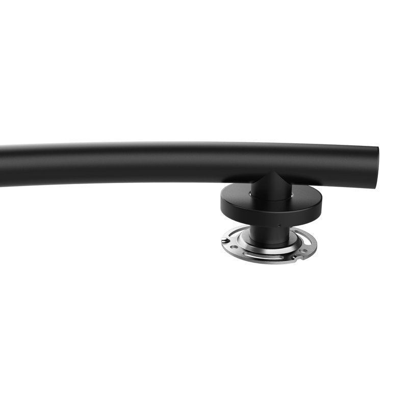 Wave Designer Grab Bar, 3.5" H x 24" W x 1.25" D, Matte Black