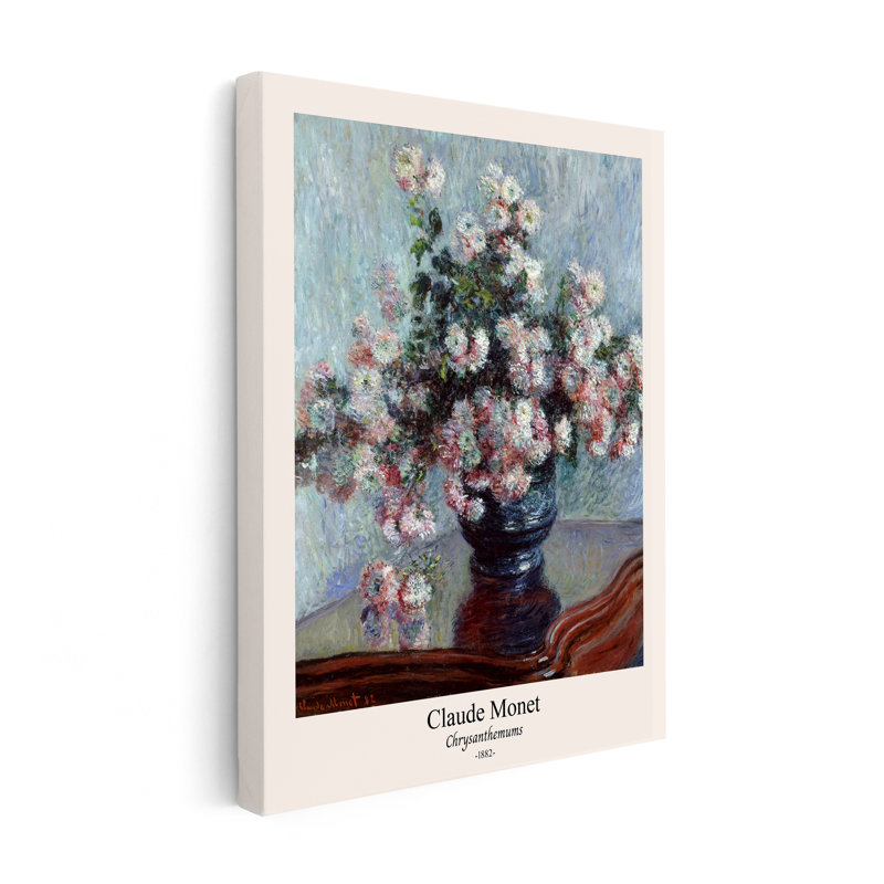 Claude Monet - Chrysanthème, Unframed, Canvas, 16"H x 20"W