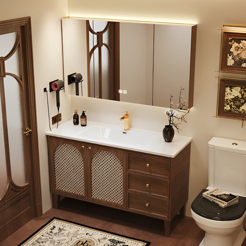Middle ancient style rest room bathroom cabinet