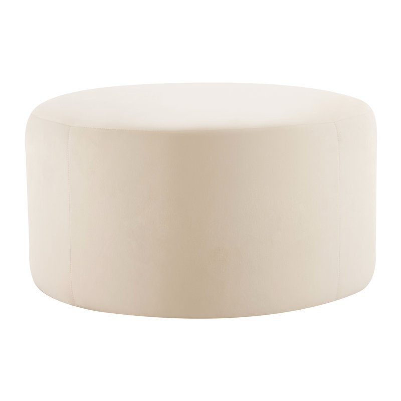 Velours crème pour le salon, 30 po x 16 po x 30 po, rembourré de mousse, élégant et pratique, s'adapte à divers styles de décoration
