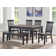 Demorian Raven Noir 5 Piece Dining Set