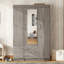 Armoire à miroir 3 portes avec tablettes-1040092495