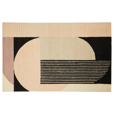 Geometric Hand Tufted 240cm X 150cm Area Rug