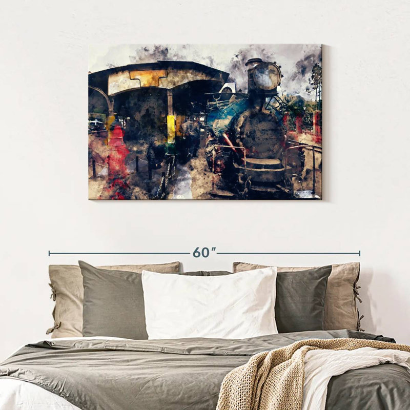 Mehar Steam Train, 30" H x 45" W