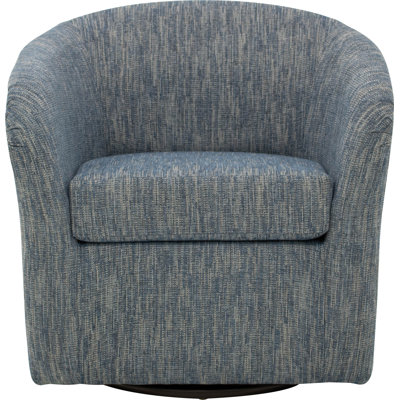 Upholstered Swivel Barrel Chair