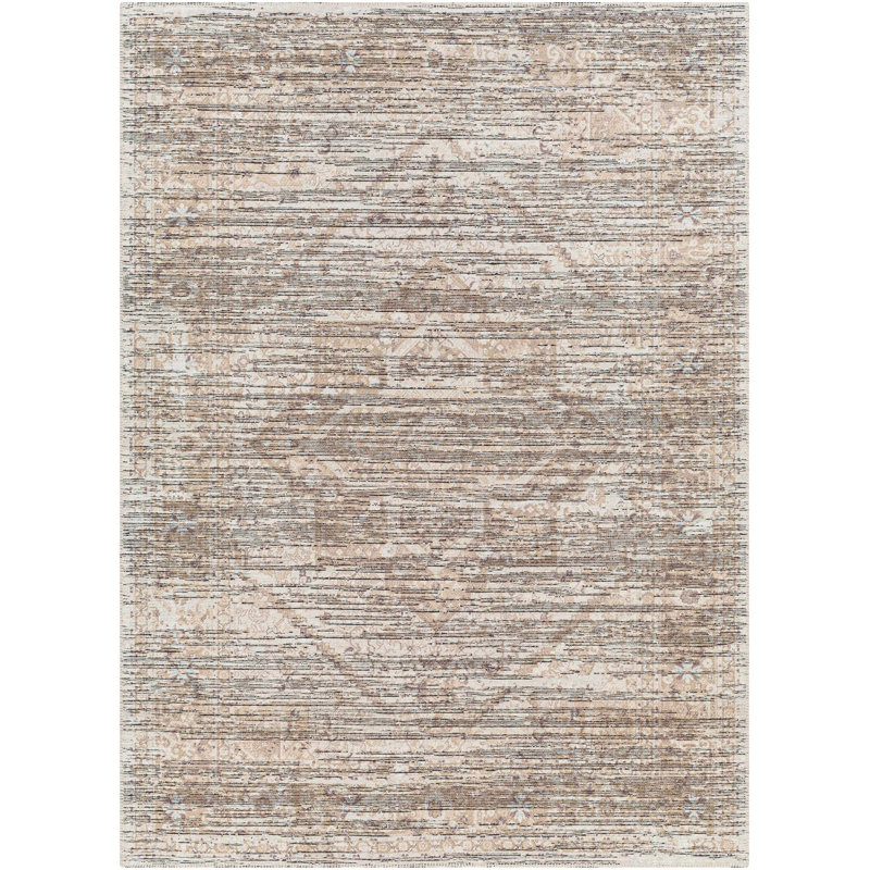 Tapis oriental en chenille tissé à la machine Elisa, Rectangle 9 pi 10 po x 13 pi