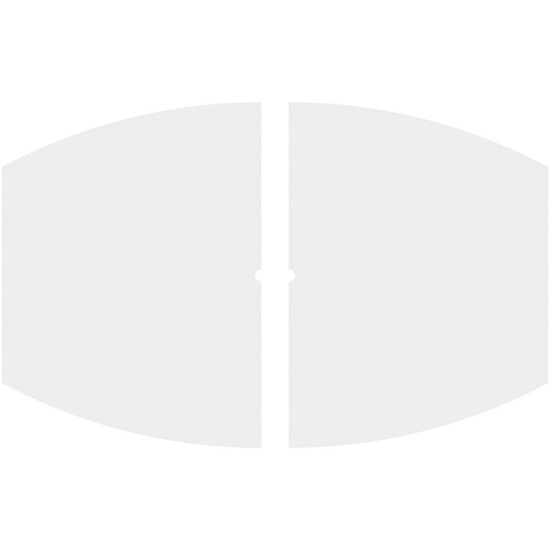 40"W x 26 5/8"H x 1"ID x 21 1/2"C x 1"P Kailey Architectural Grade PVC Contemporary Ceiling Medallion, Two Piece