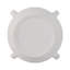 Bougie décorative bol décoratif - Bougie élégante moderne pour bibliothèque, table basse, chambre à coucher et décor de salon - 12 po, blanc