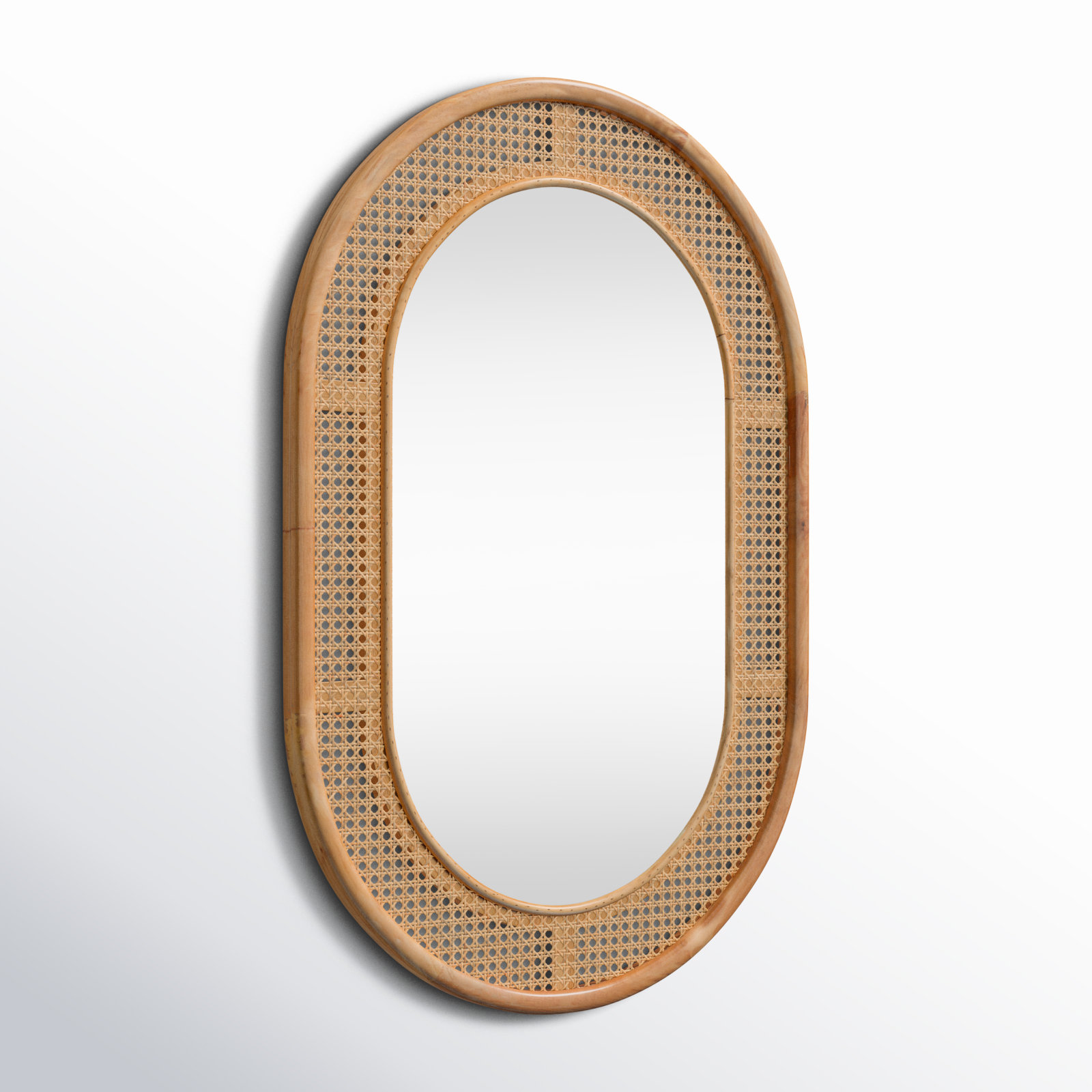 Juni 24" Accent Mirror, Brown