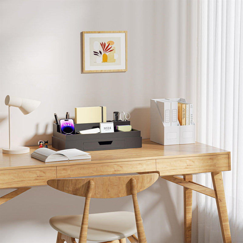 Trudel Manufactured Wood Desk Organiser