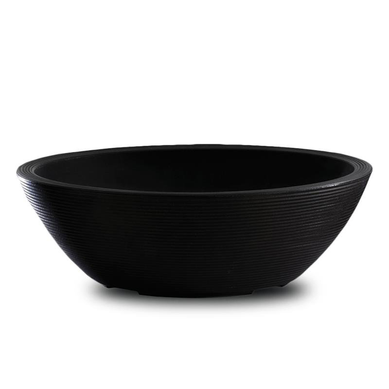 Delano Planter, Caviar Black, 10" H x 30" W x 21.1" D