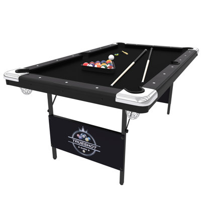 Fat Cat Trueshot Foldable Billiards Table, 6 Foot Black