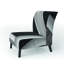 Fauteuil de chambre en velours Travelati Air