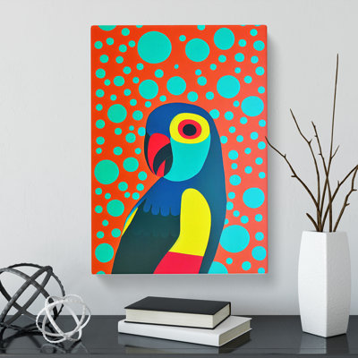 CAN-V0523-1750X Parrot Modern - Wrapped Canvas Print