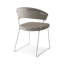 New York Upholstered Armless Chair with Sled Base-90674197-89830417