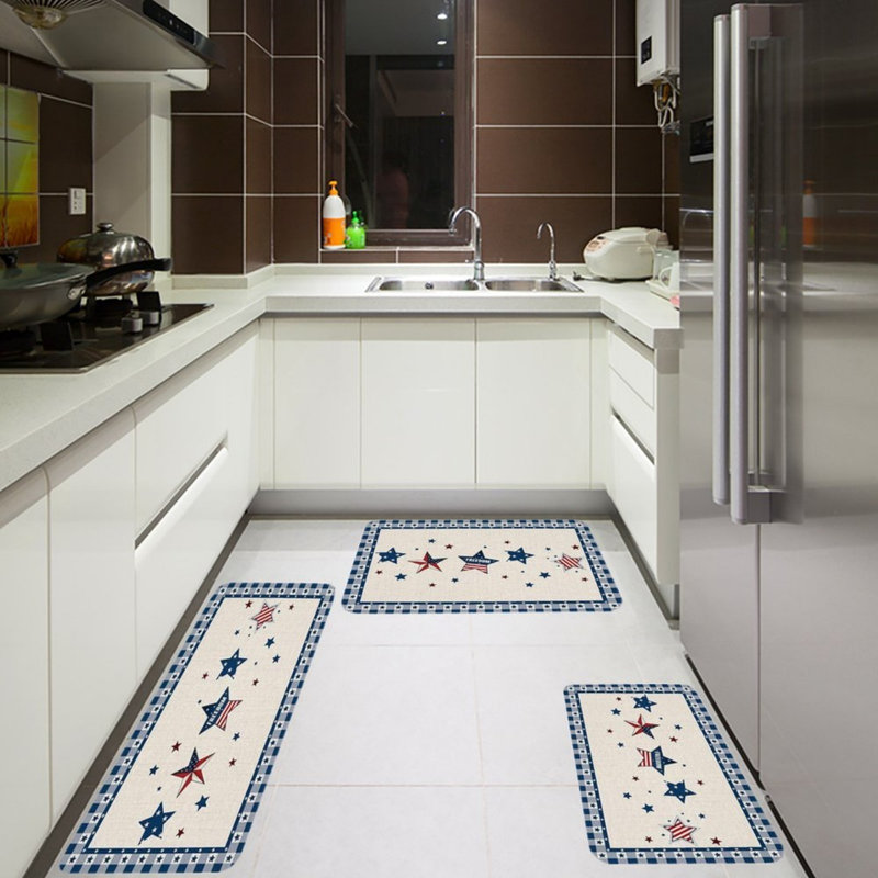 Tapis patriotique Freedom Star 3 pièces pour cuisine et vestibule