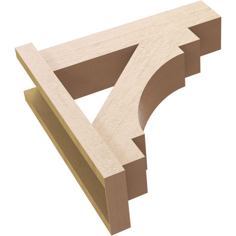 Bois de cèdre brut Merced Block TimberThane Perspector, brun clair, H 32 po x l 6 po x P 26 po
